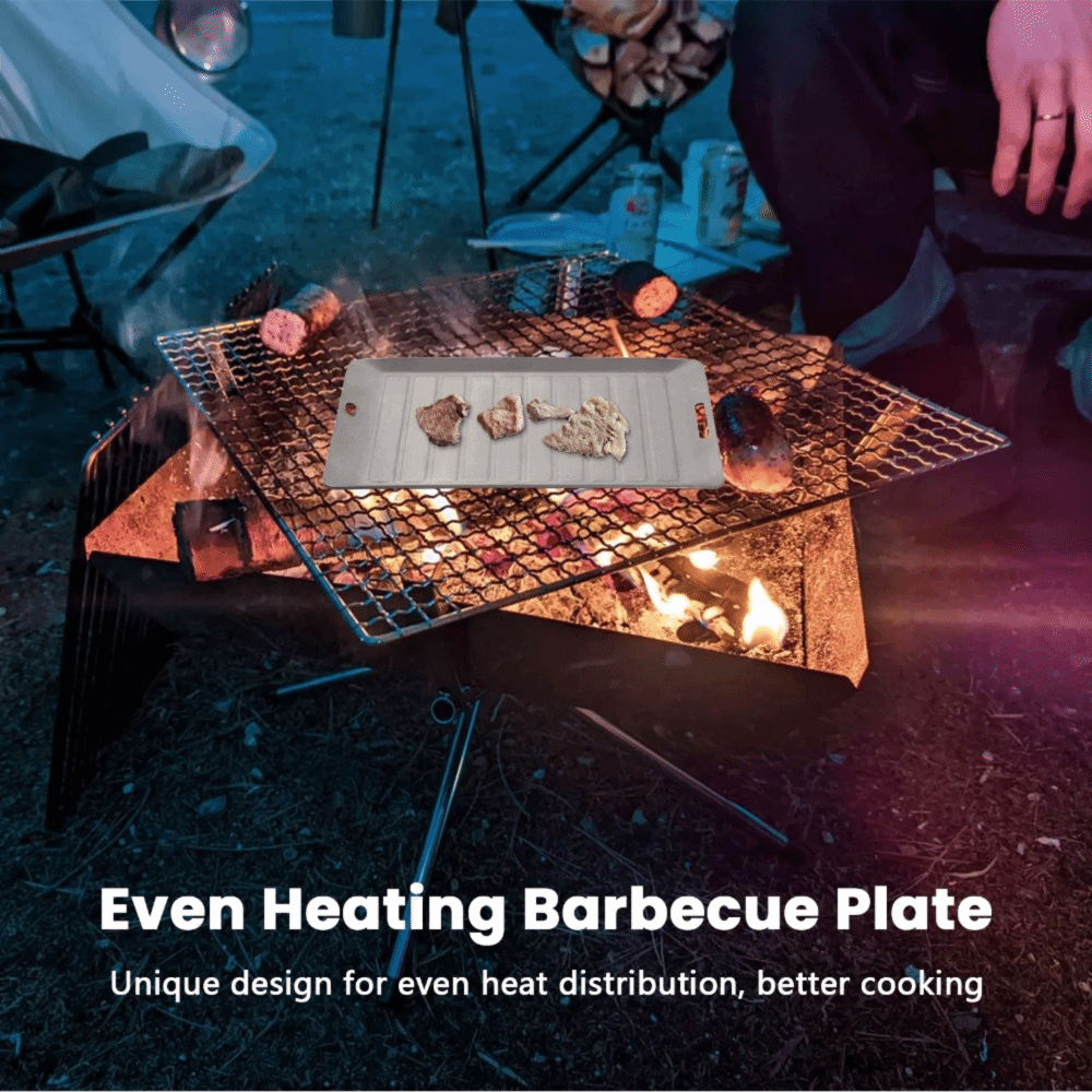 Camping Cooking Pan - Durable Titanium Camping Grill Pan Lightweight