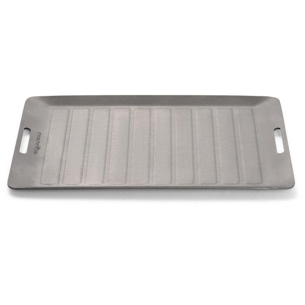 Camping Cooking Pan - Durable Titanium Camping Grill Pan Lightweight