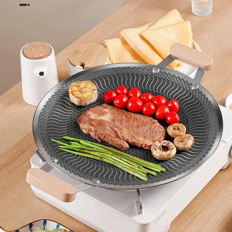 Camping Cooking Materials - Outdoor Camping Barbecue Grill Plate 316L