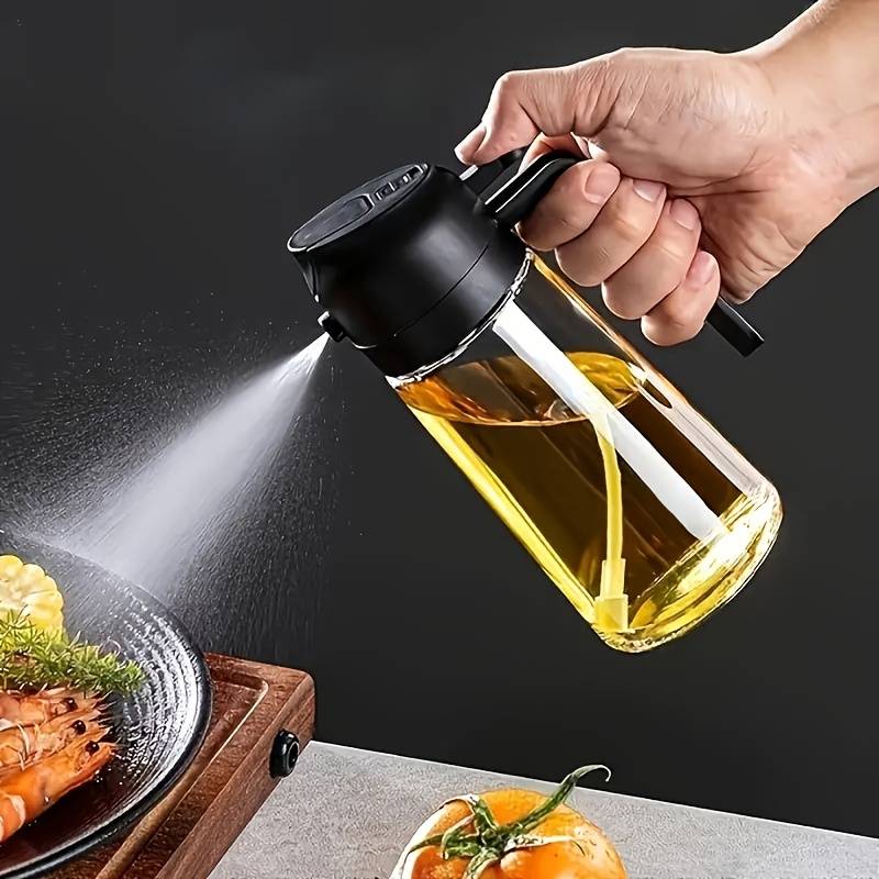 Camping Cooking Oil Bottle - 470ml Kitchen Oil Spray Bottle BBQ
