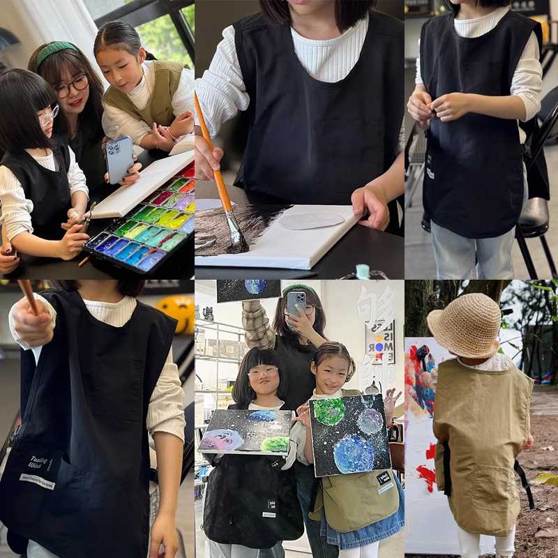 Oilproof Waterproof Kids Apron - đánh giá và giá Camping Cooking Kids