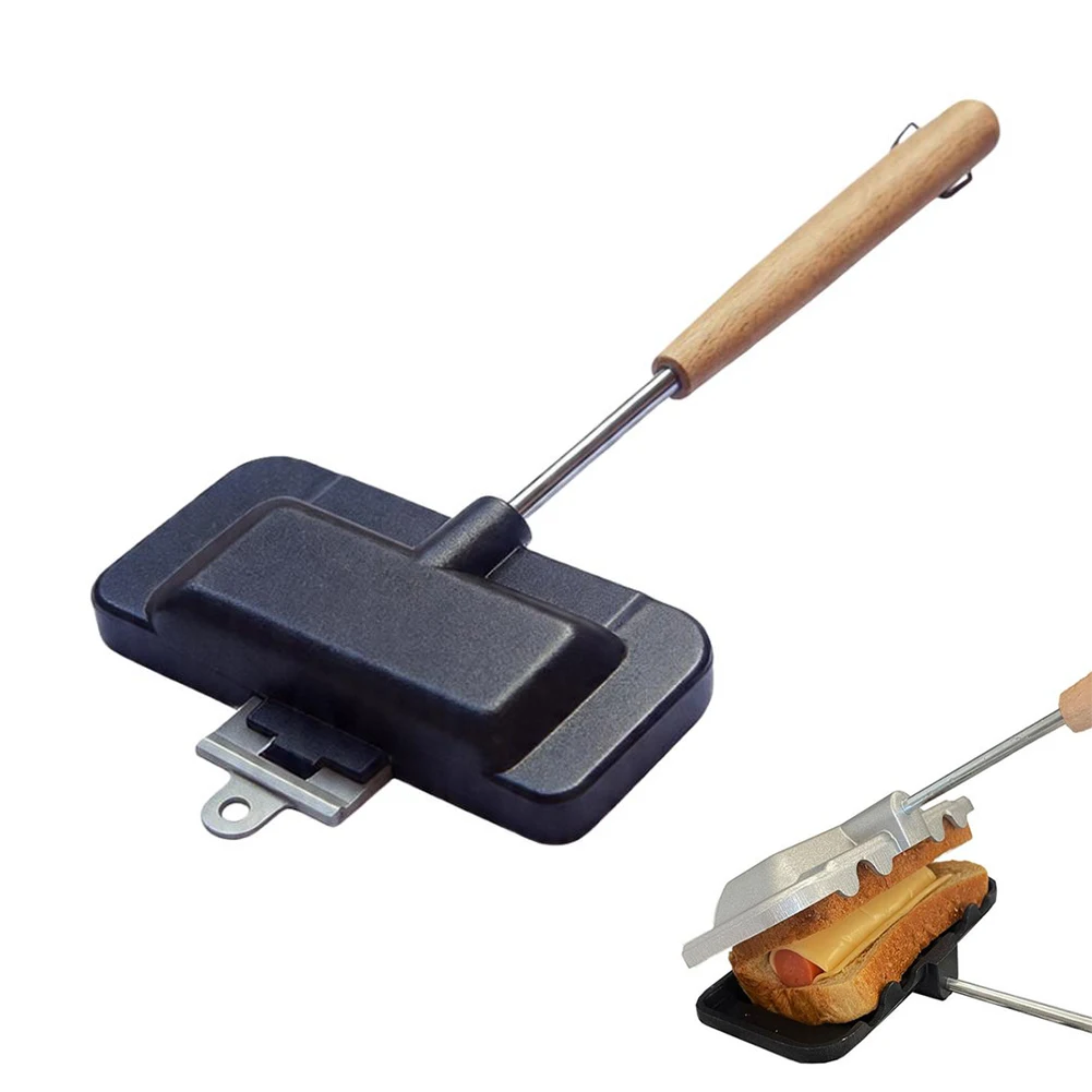 ANon-stick Aluminum Sandwich P - đánh giá và giá Camping Cooking Utensil Roll