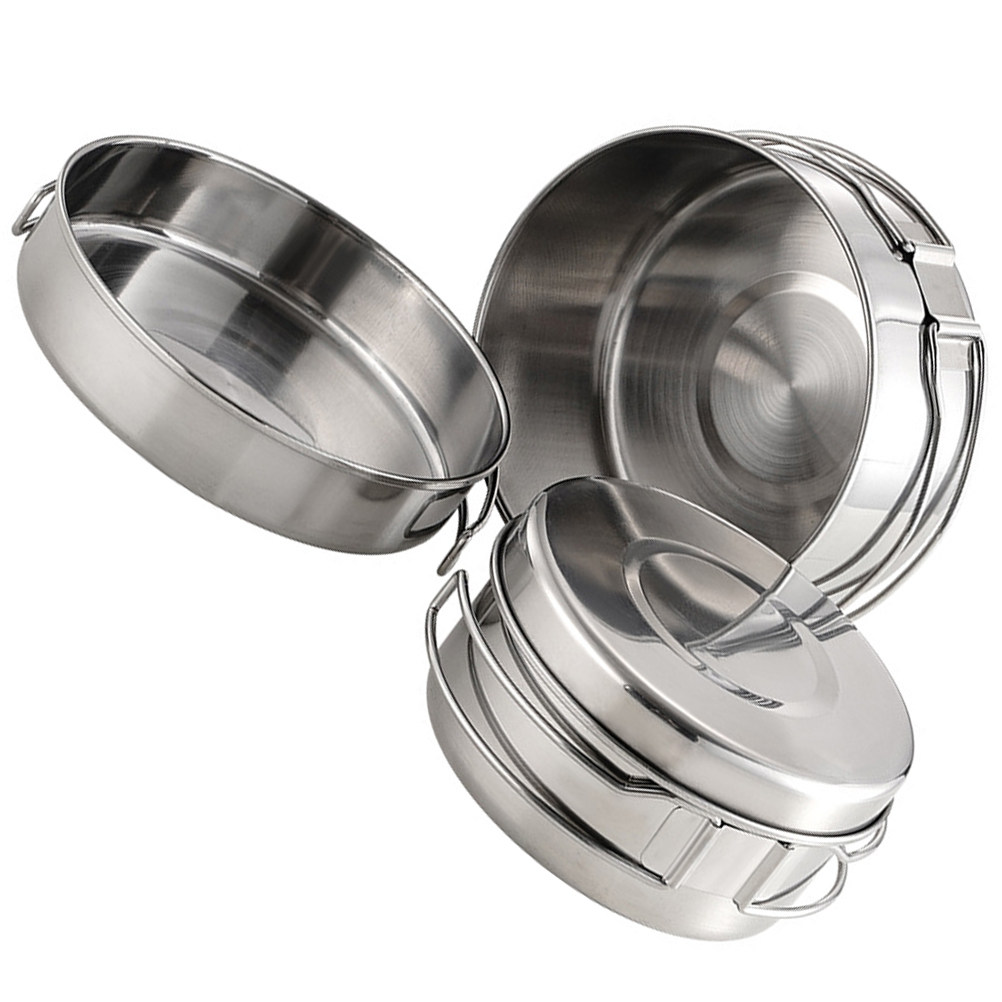 1Set Stainless Steel Camping C - đánh giá và giá Camping Cooking Pan