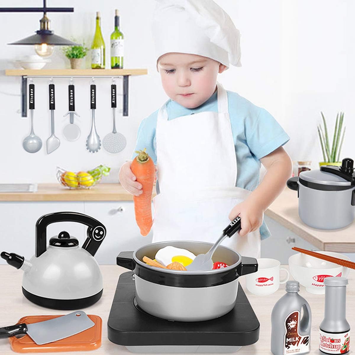 Kids Kitchen Toy Set Toddler P - đánh giá và giá Camping Cooking Kids
