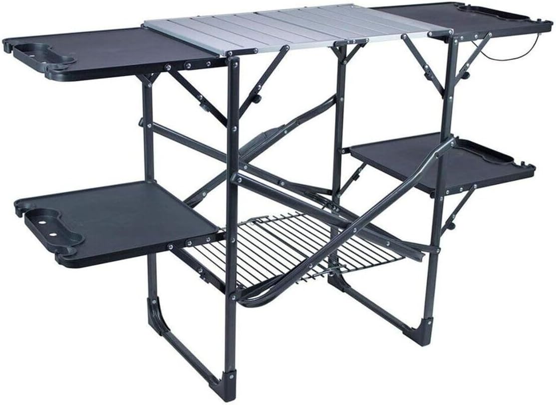 Slim Fold Portable Camping Kit - đánh giá và giá Camping Cooking Table With Storage