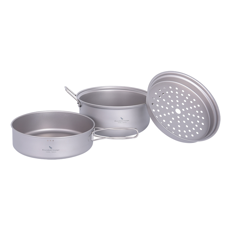 Boundless Voyage Titanium Stea - đánh giá và giá Camping Cooking Pan