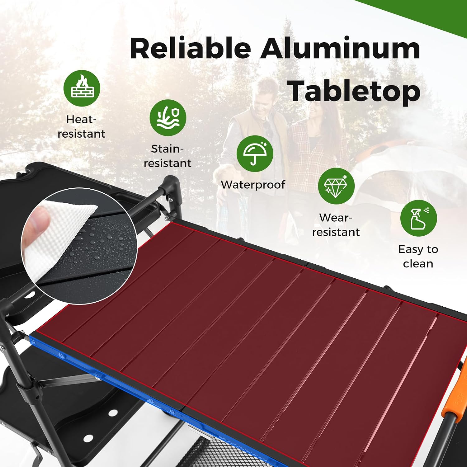 Portable Camp Cooking Table wi - đánh giá và giá Camping Cooking Table With Storage