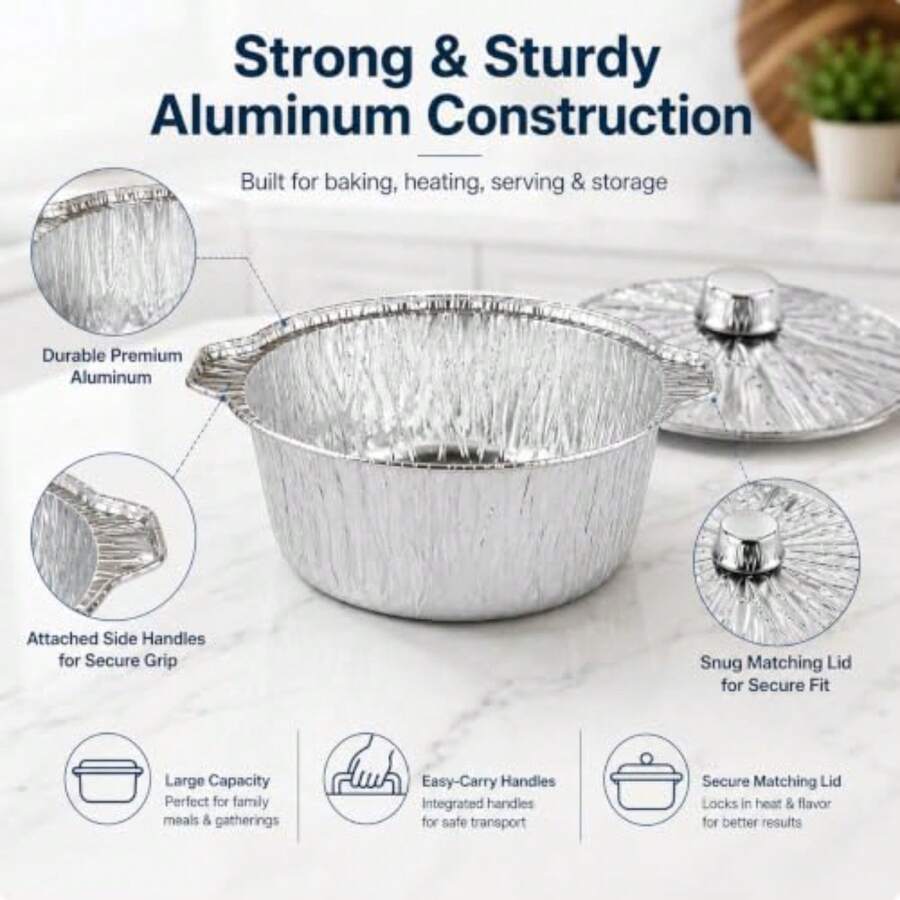 12 Pack Disposable Pot With Li - đánh giá và giá Camping Cooking Pan