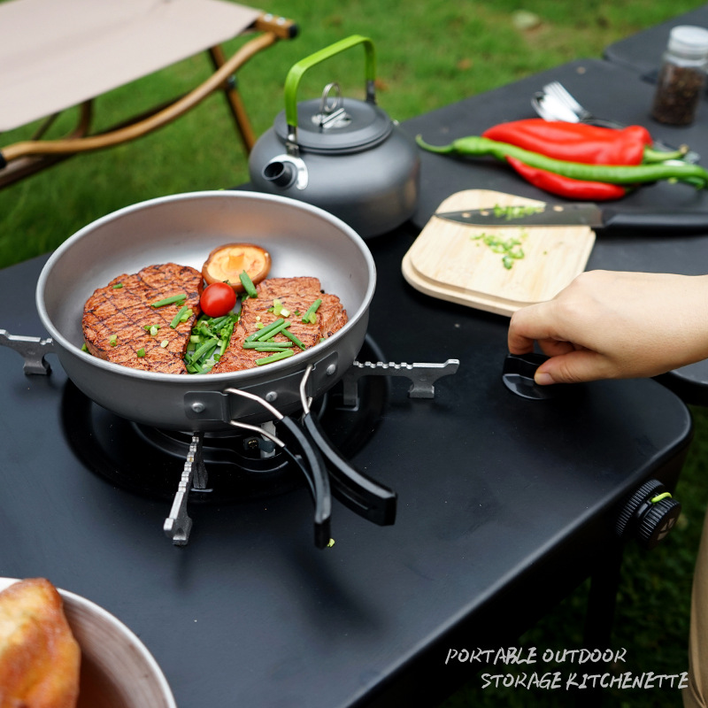 Portable Mobile Camping Kitche - đánh giá và giá Camping Cooking Table With Storage
