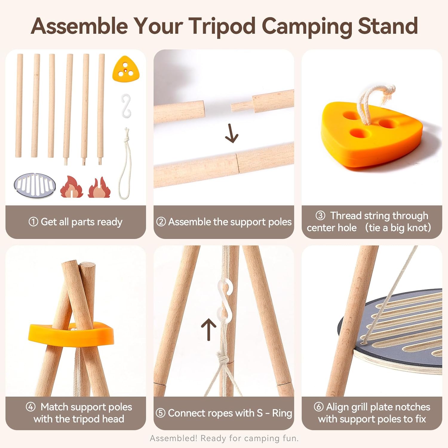 Wooden Kids Camping Toy Set Ca - đánh giá và giá Camping Cooking Kids