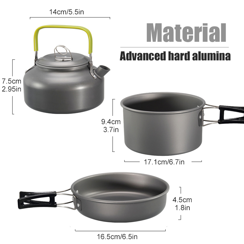WESTTUNE Camping Cookware Kit  - đánh giá và giá Camping Cooking Pan