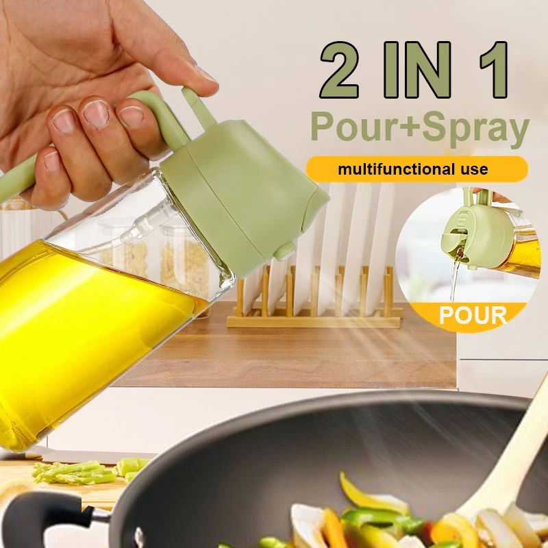 2 in 1 Pour Spray Sprayer Kitc - đánh giá và giá Camping Cooking Oil Bottle
