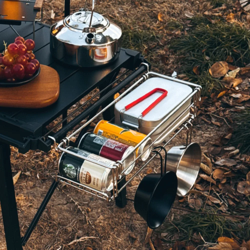 Aluminum IGT Table Side Storag - đánh giá và giá Camping Cooking Table With Storage