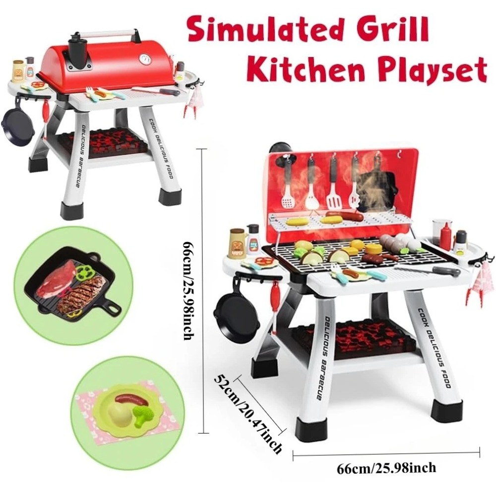 Barbecue Grill Toy Set Kids BB - đánh giá và giá Camping Cooking Kids