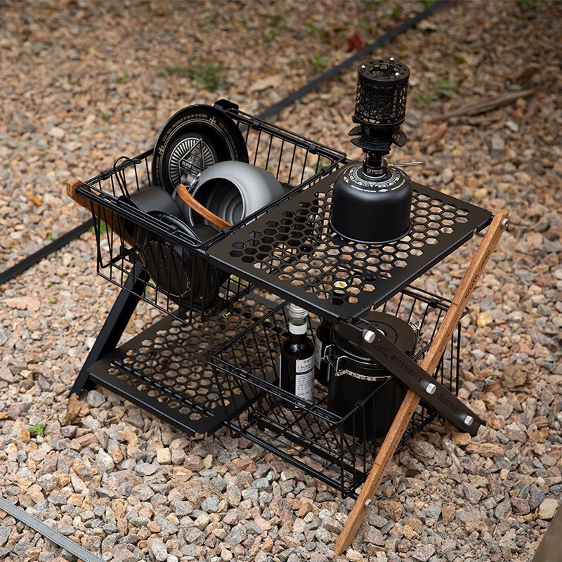 Portable Folding Camping Table - đánh giá và giá Camping Cooking Table With Storage