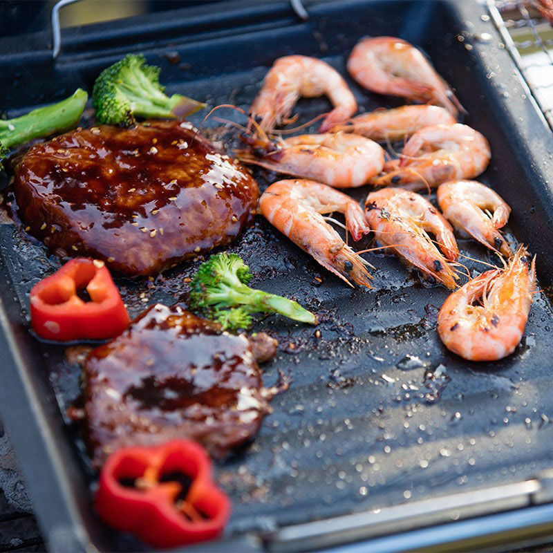 Outdoors Thick Square Grill Pa - đánh giá và giá Camping Cooking Pan