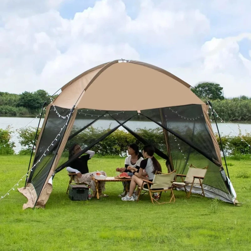 Outdoor Sunshade Camping Tent, - đánh giá và giá Camping Cooking Canopy