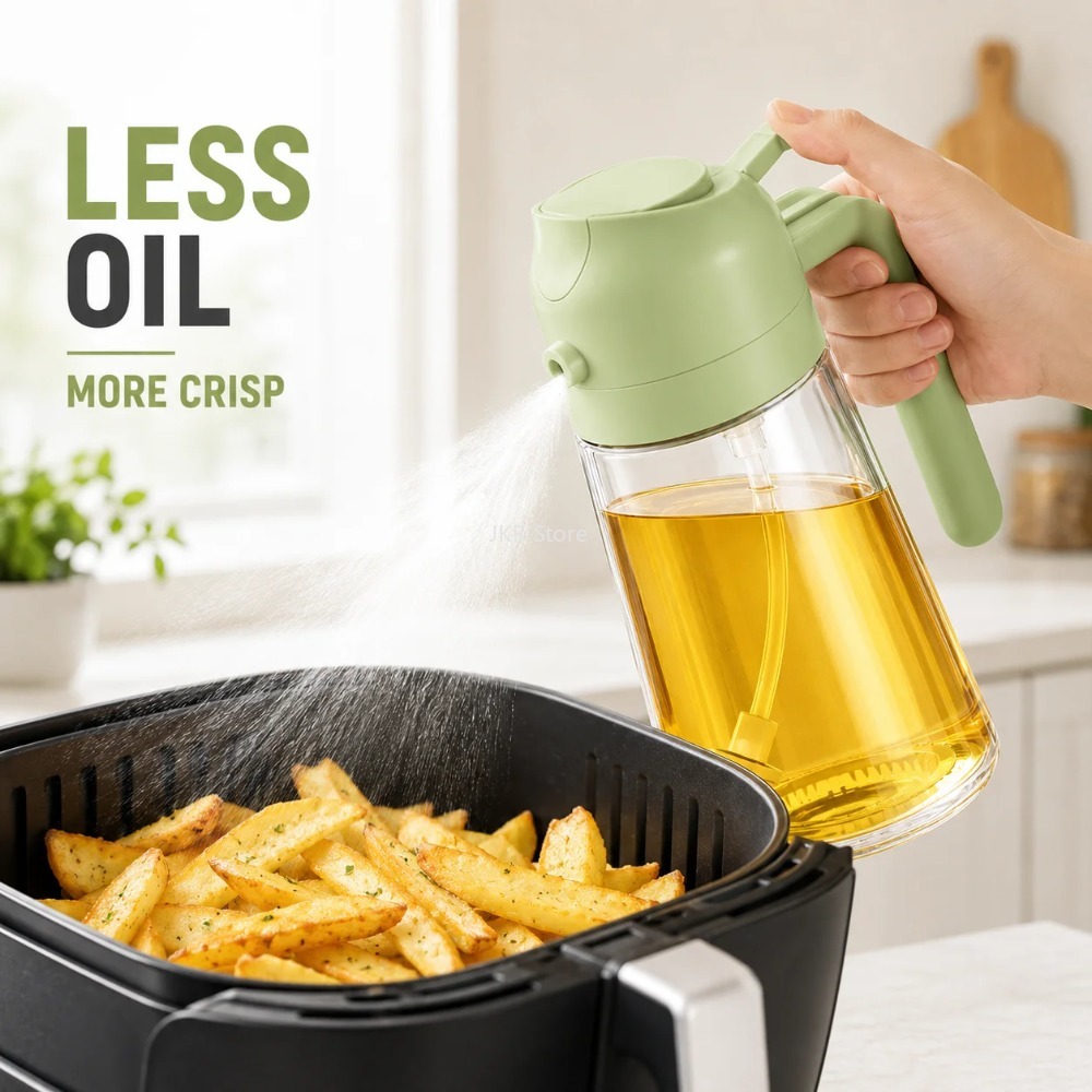 2 in 1 Olive Oil Sprayer Dispe - đánh giá và giá Camping Cooking Oil Bottle