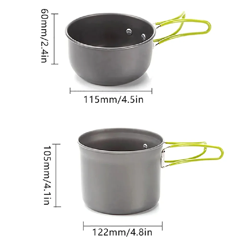 Outdoor cookware camping cookw - đánh giá và giá Camping Cooking Materials