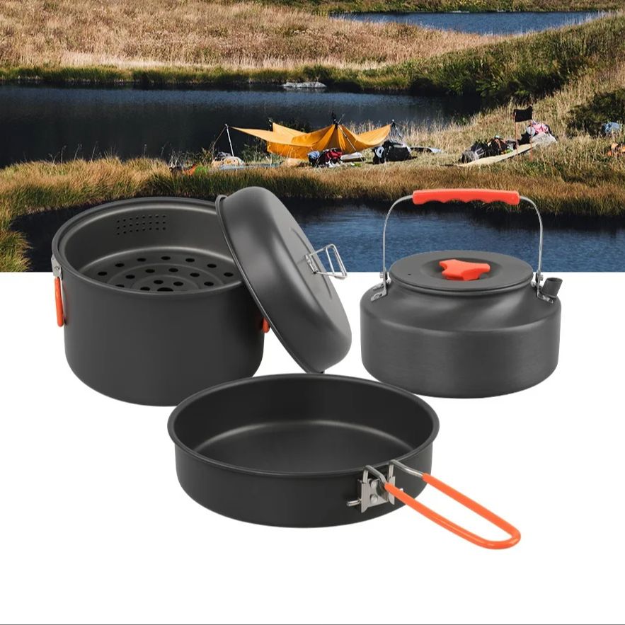 Outdoor Cookware Set Camping C - đánh giá và giá Camping Cooking Pan
