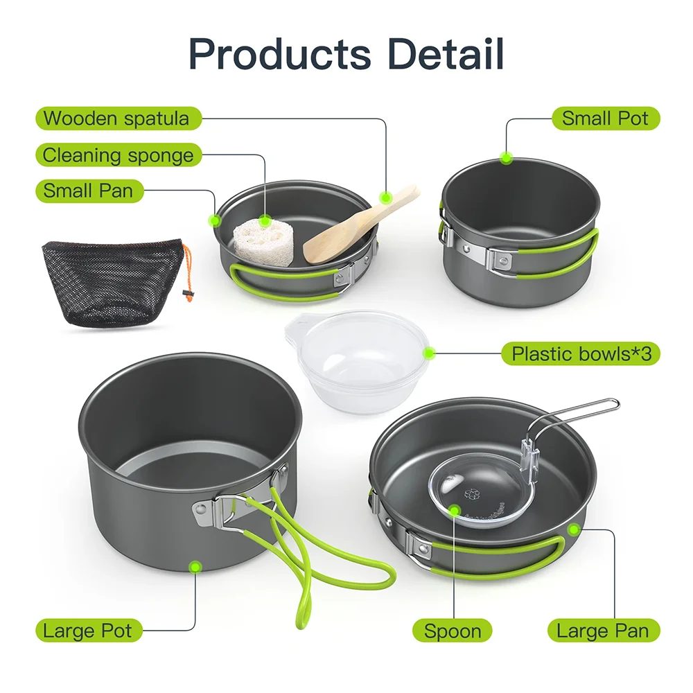 Outdoor Cooking Camping Utensi - đánh giá và giá Camping Cooking Materials