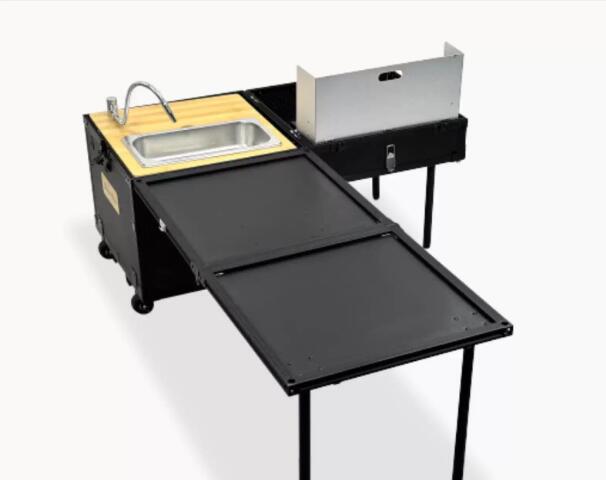 Outdoor movable kitchen Cookin - đánh giá và giá Camping Cooking Table With Storage
