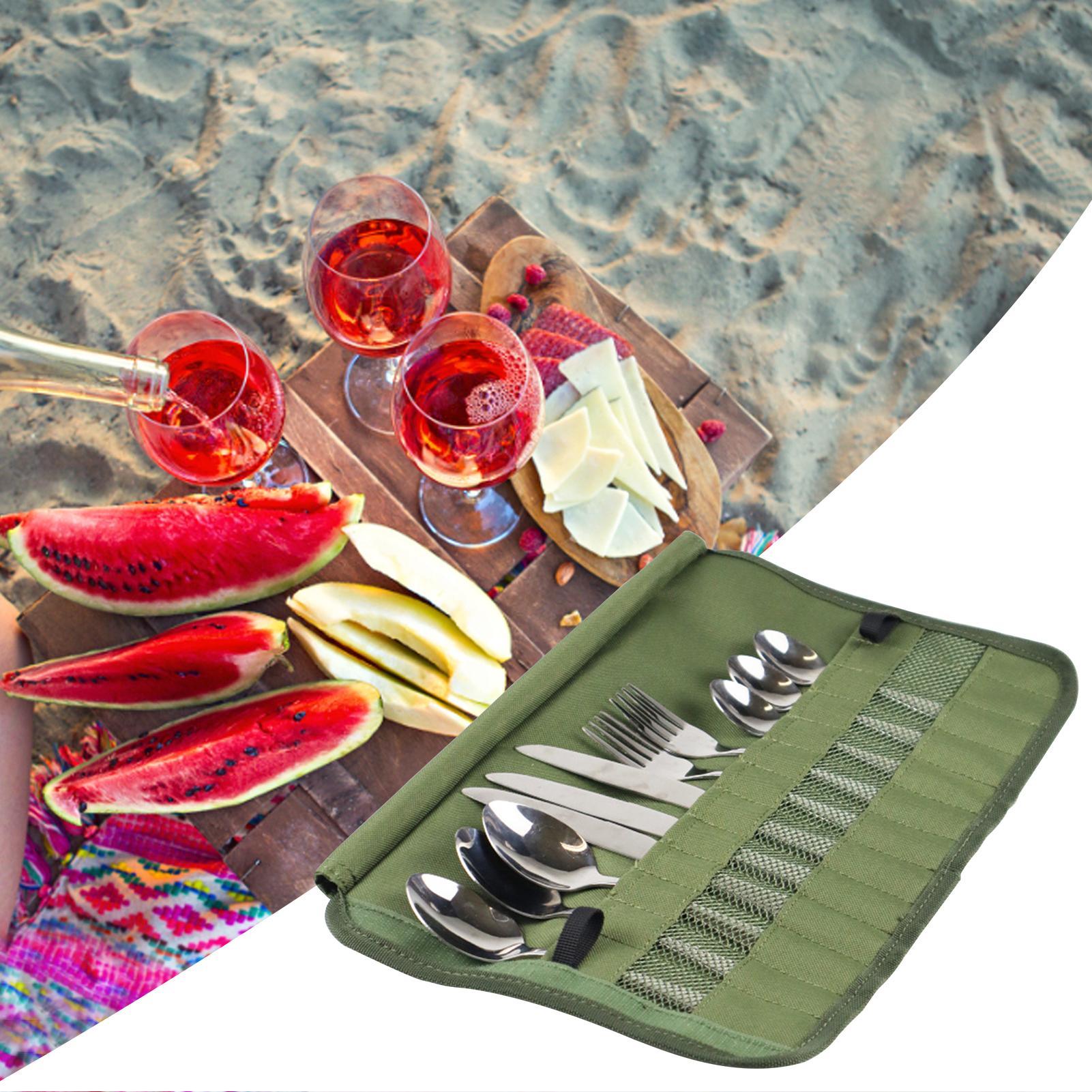 Camping Tableware Roll Bag Cam - đánh giá và giá Camping Cooking Utensil Roll