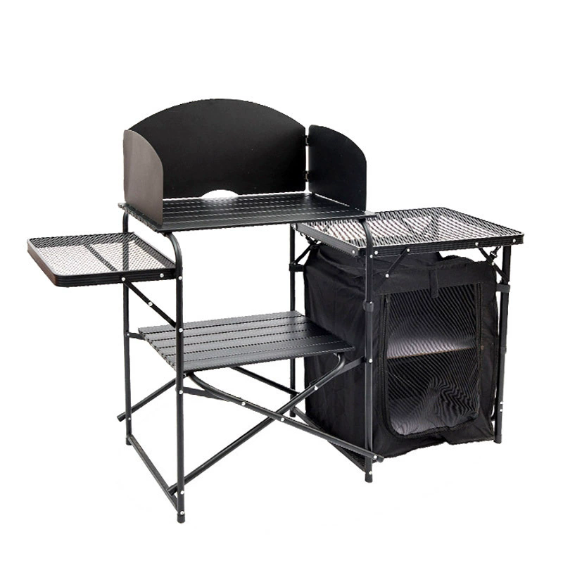 Outdoor Camping Folding Table, - đánh giá và giá Camping Cooking Table With Storage