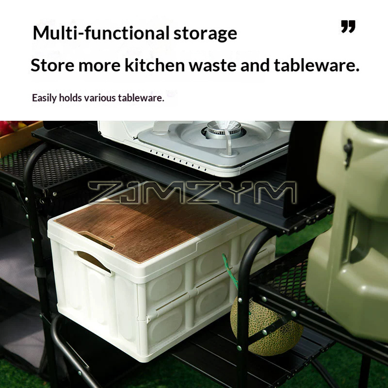 Outdoor Camping Folding Table, - đánh giá và giá Camping Cooking Table With Storage