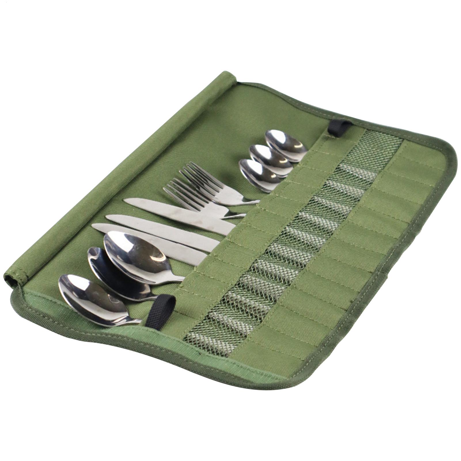 Camping Cutlery Roll Bag Kitch - đánh giá và giá Camping Cooking Utensil Roll