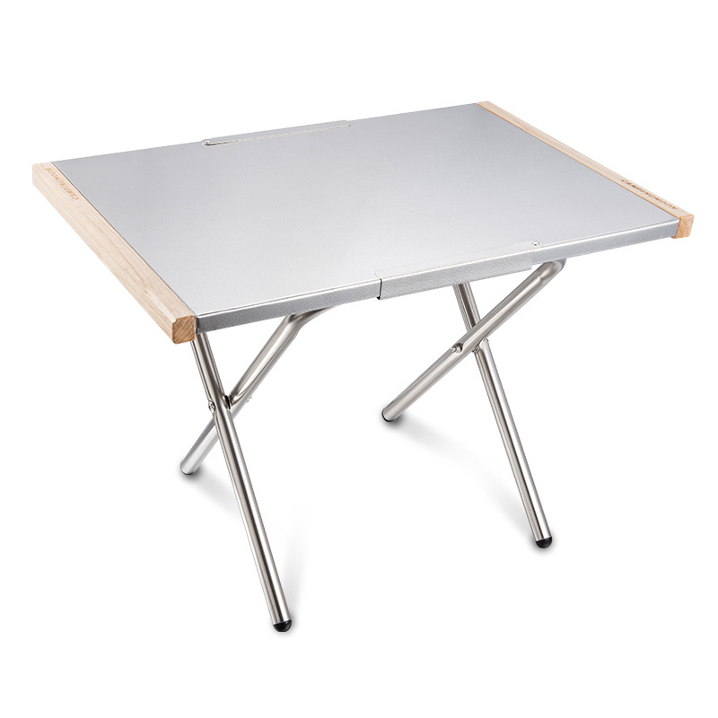 Outdoor Portable Stainless Ste - đánh giá và giá Camping Cooking Table With Storage