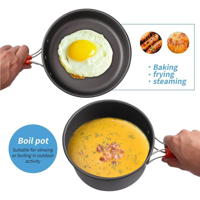 Camping Cooking set Camping Co - đánh giá và giá Camping Cooking Pan